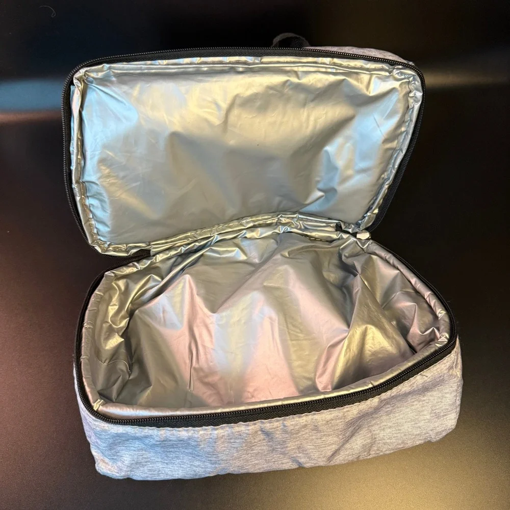 Igloo Dual Compartment Grey Polyester Insulated Lunch‎ Bag Unisex OS